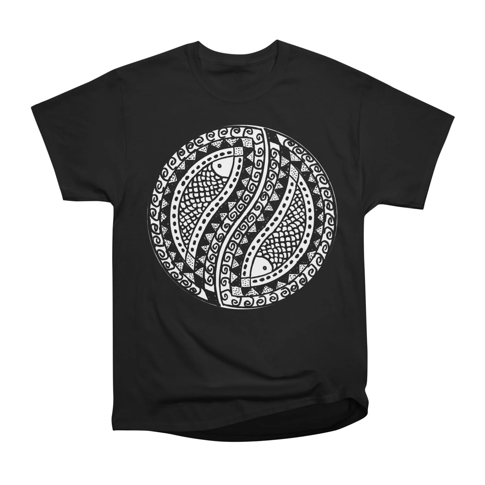Paisley Fish Mandala Handdrawing