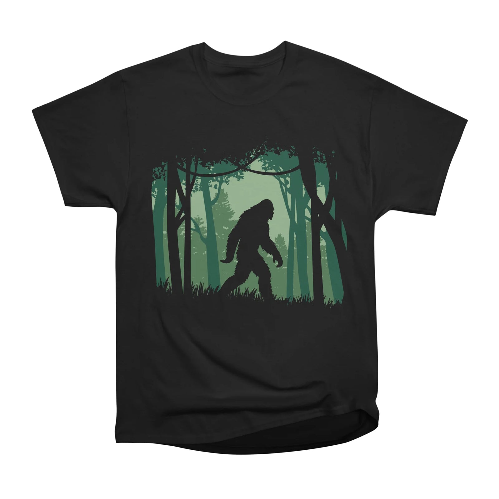 Sasquatch in the forest (green)