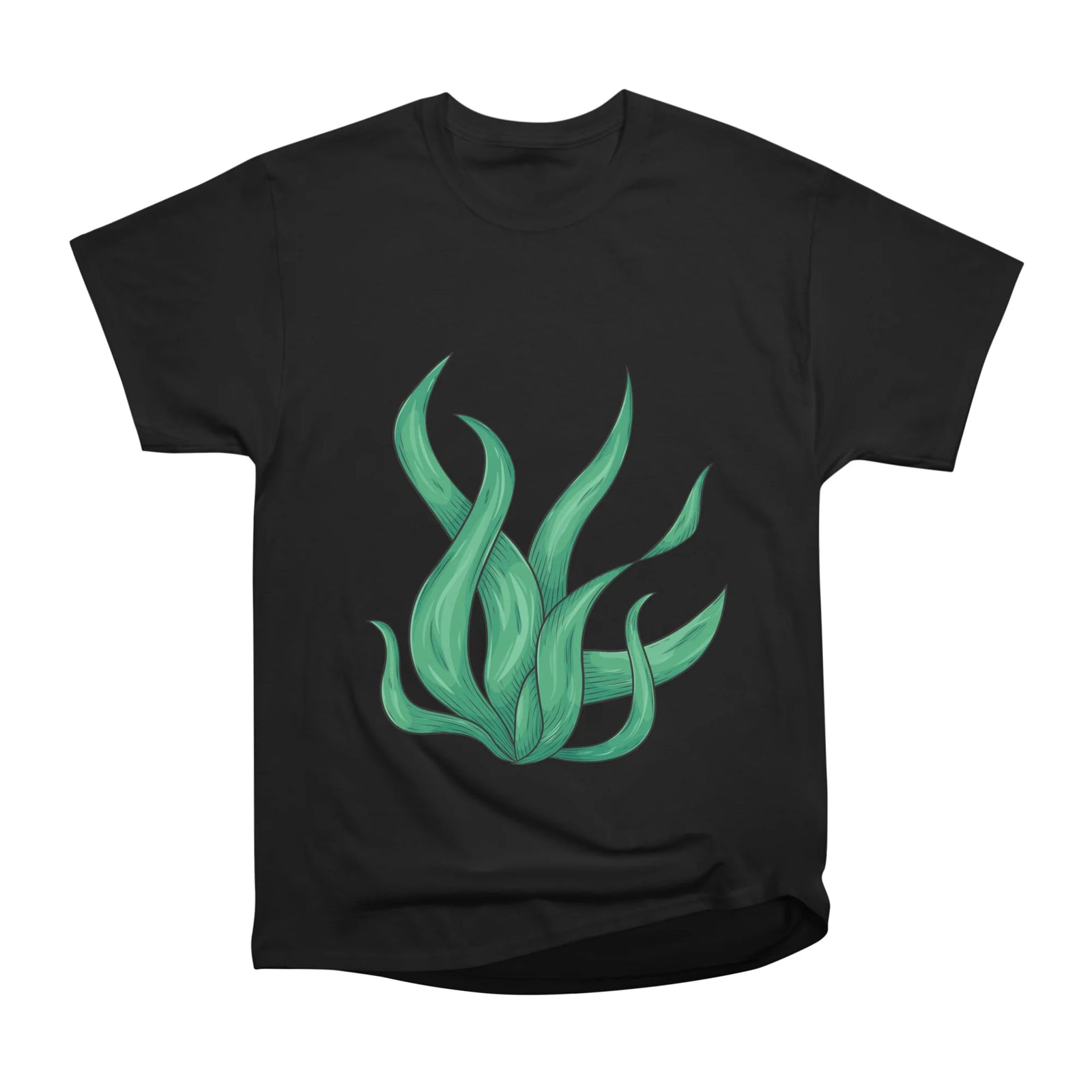 Wavy green plant