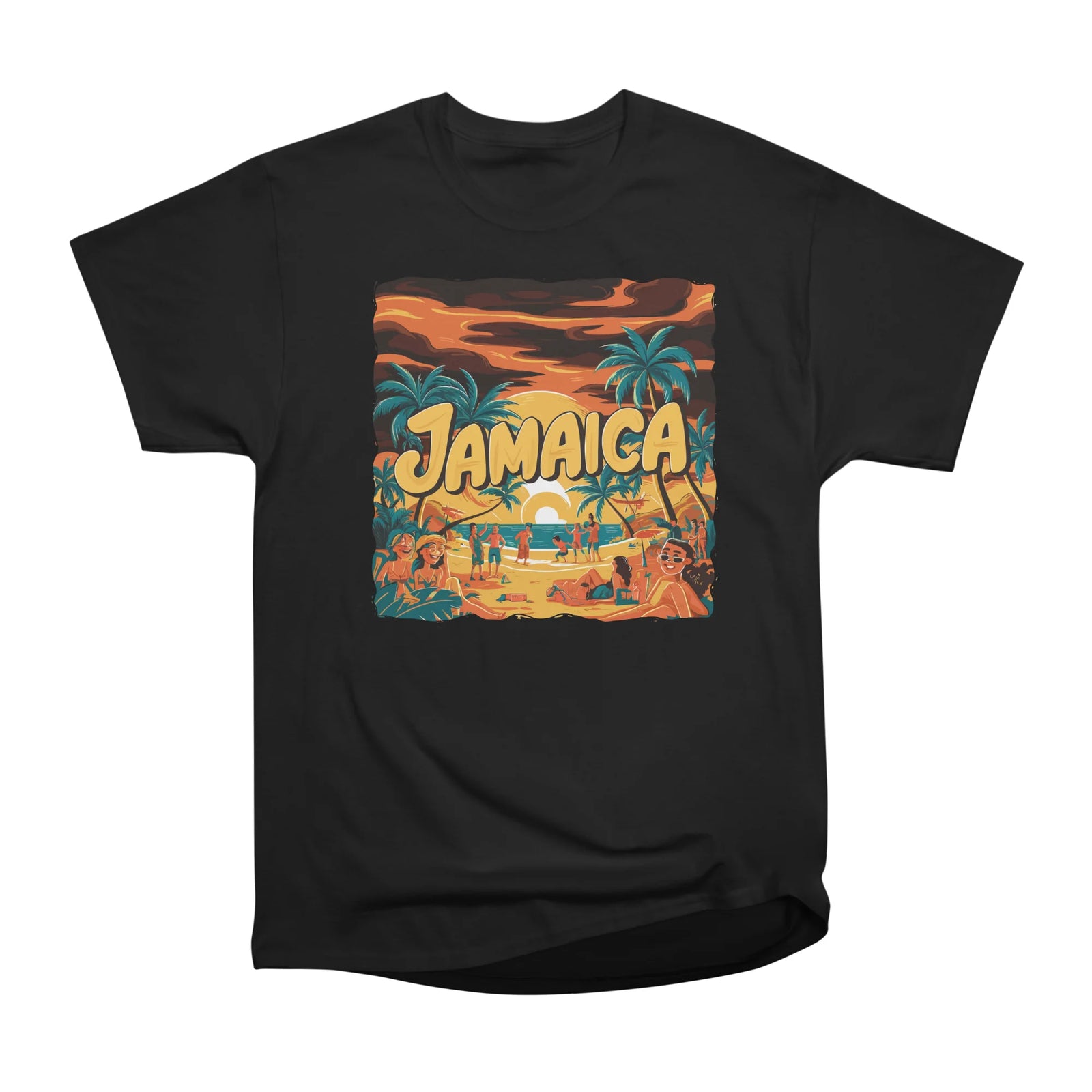 Jamaican Sunset On The Beach