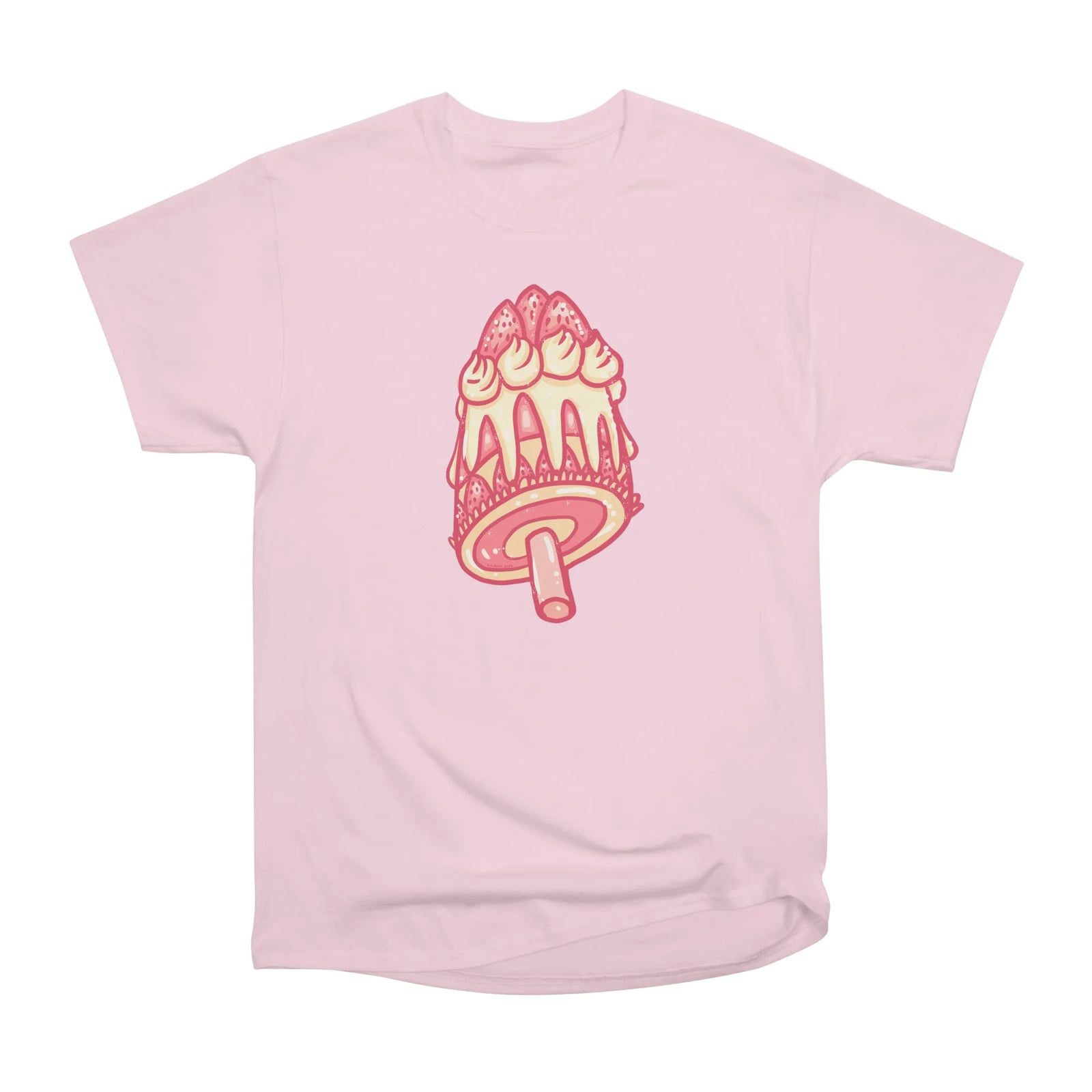 Strawberry Tiered Ice-cream With Cream