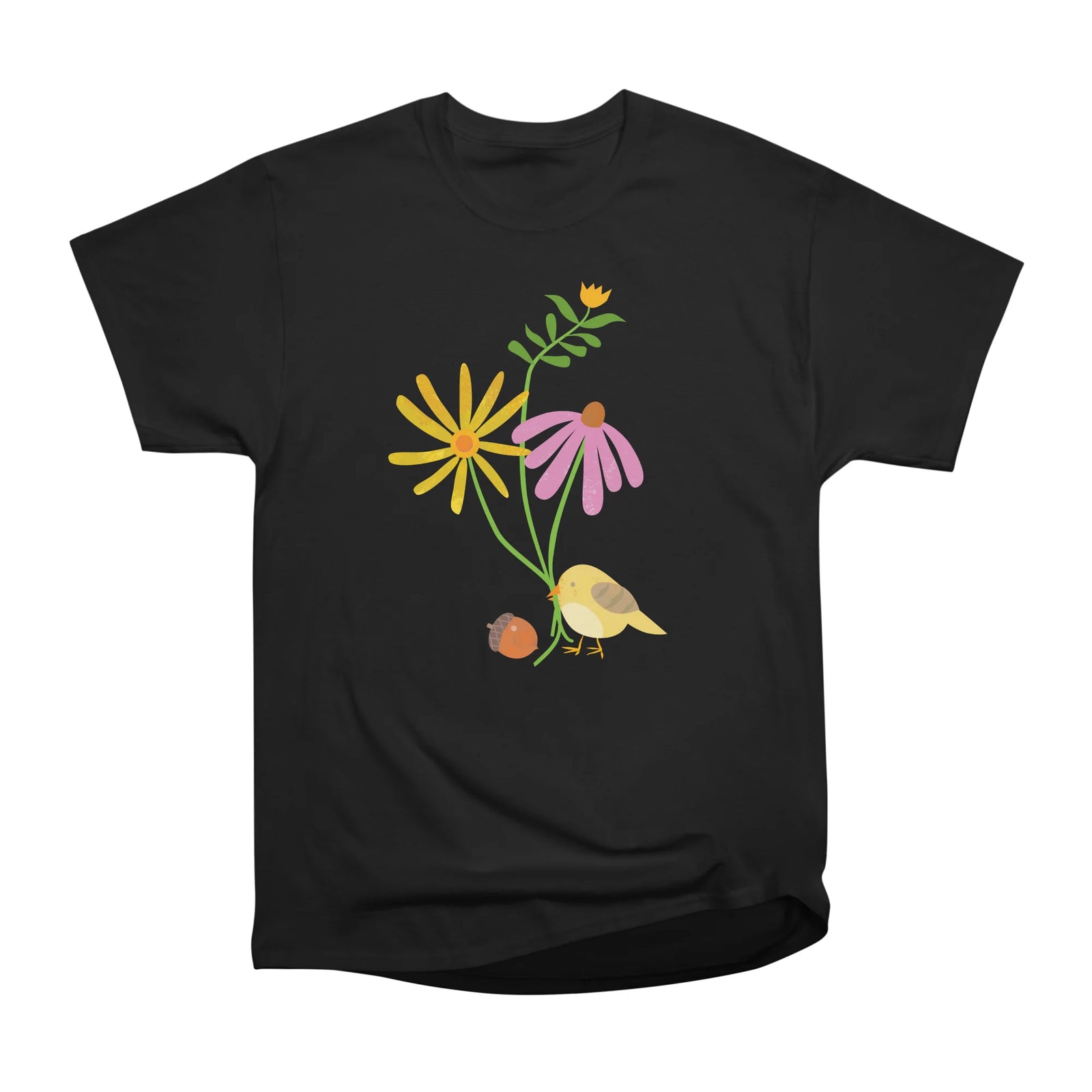 Bird and Wildflowers
