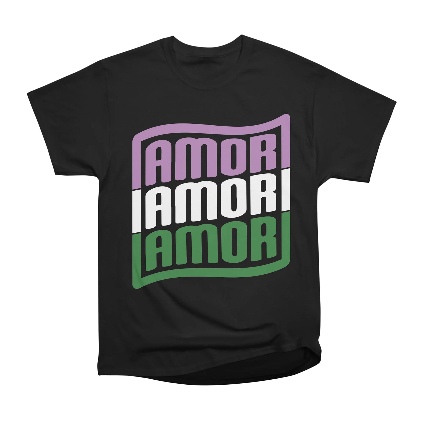 AMOR AMOR AMOR Pride Flag: Genderqueer