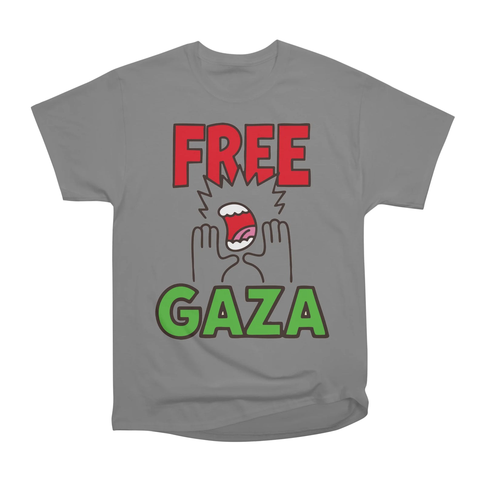 Free Gaza – Comic Protest Lettering