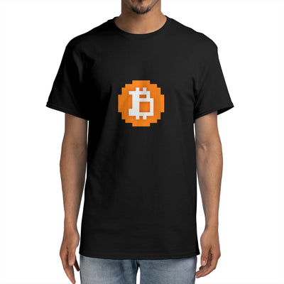 Bitcoin pixel art coin