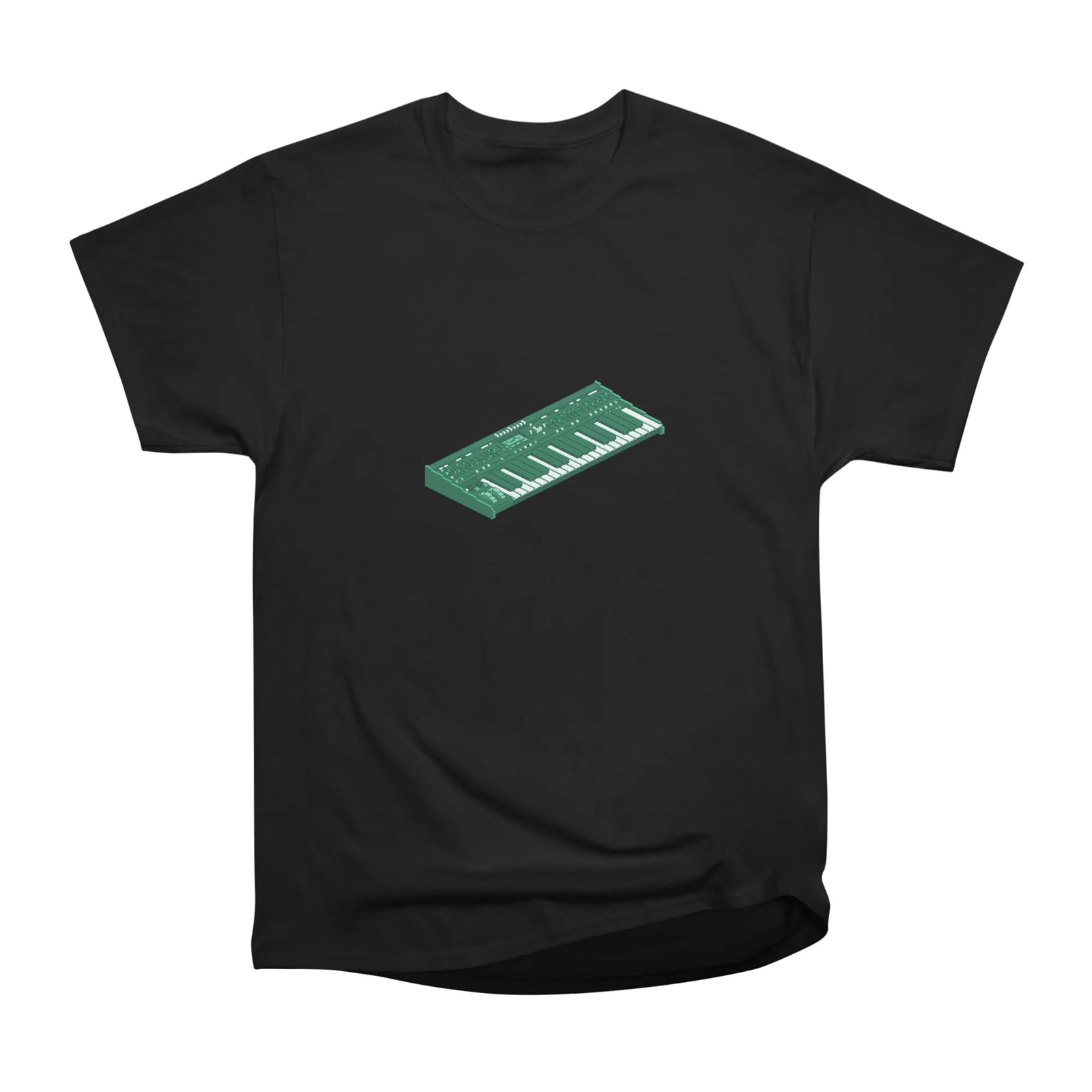 Retro synthesizer keyboard pixel art design