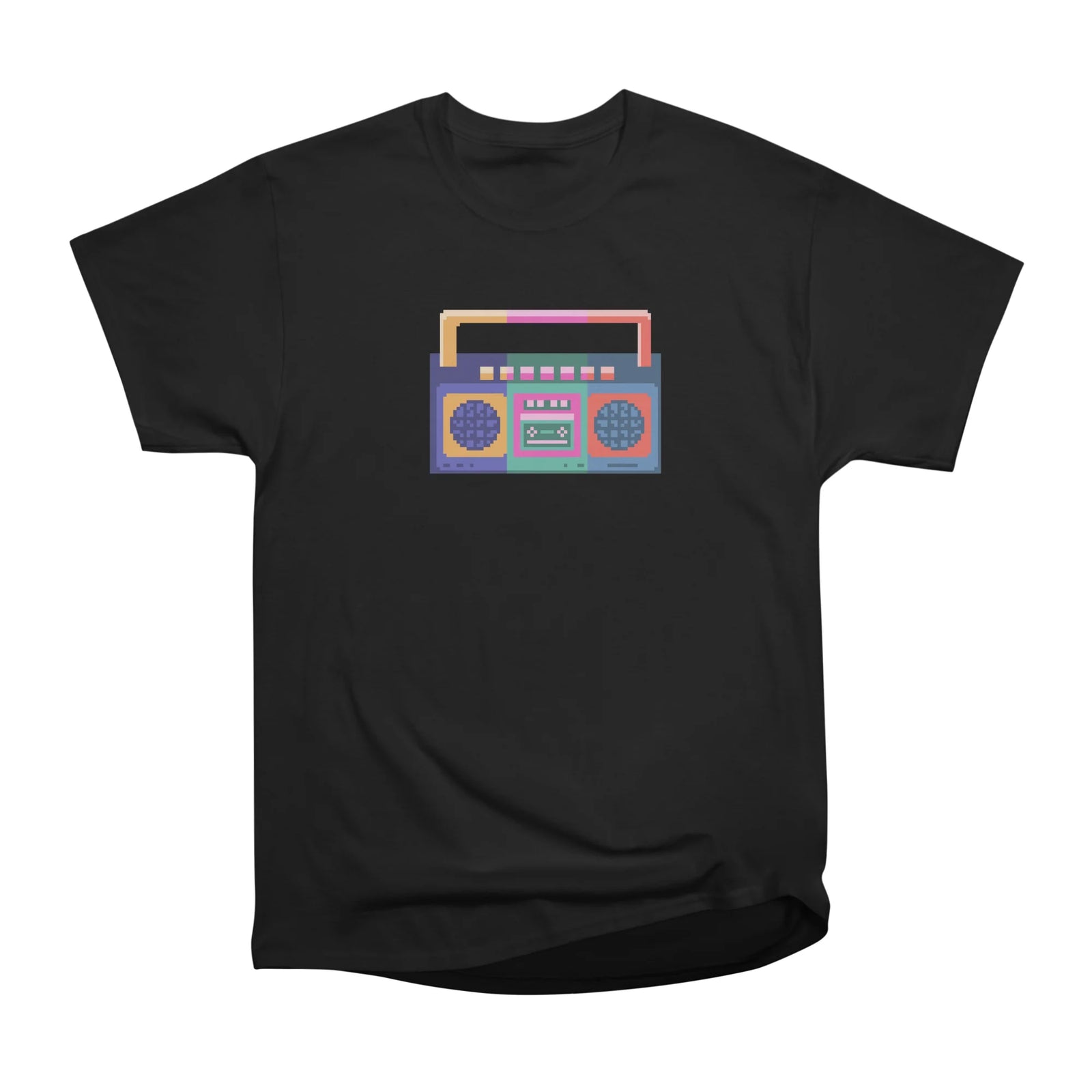 Vintage boombox pixel art