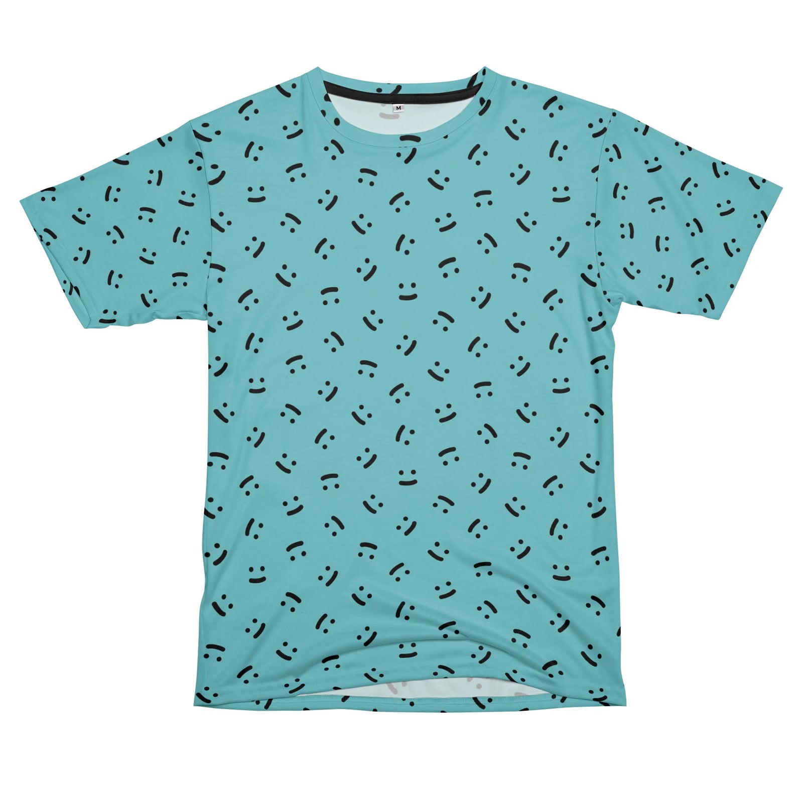 smile pattern blue