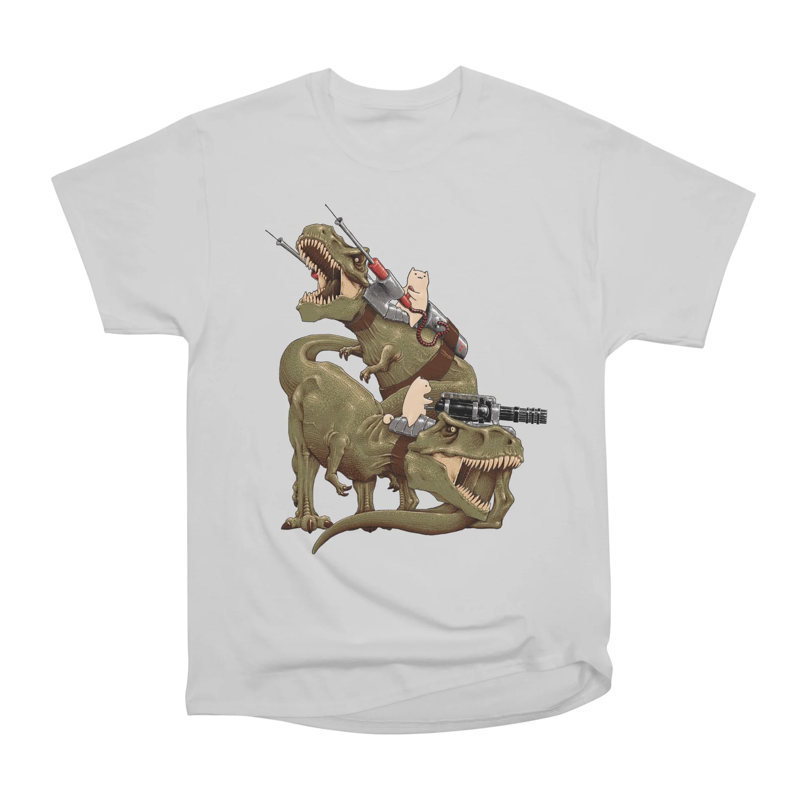 Cats Riding T-Rexs!