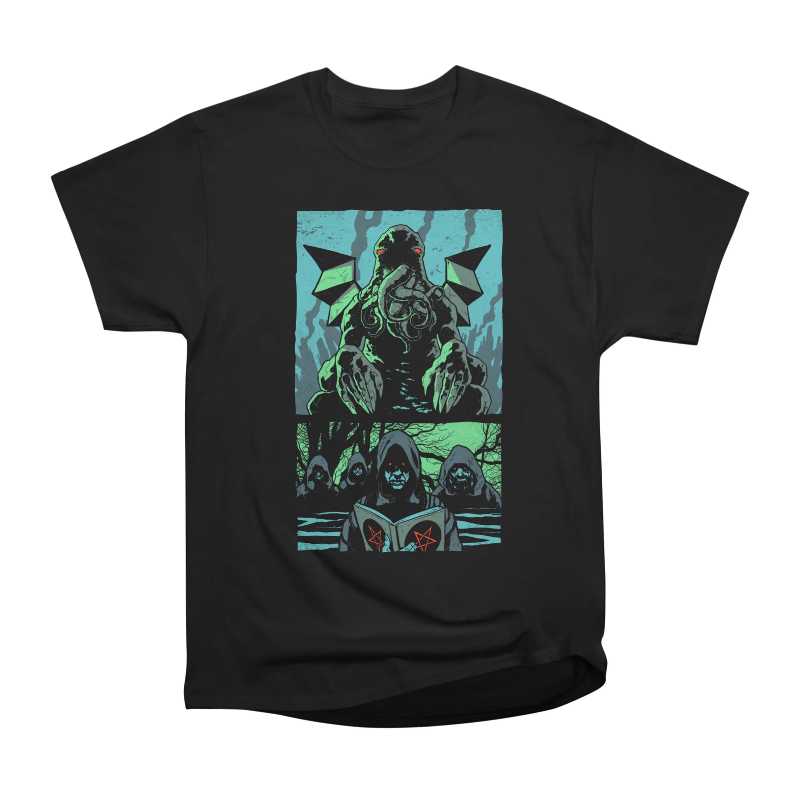 Cthulhu Panels - Lovecraft Horror T Shirt