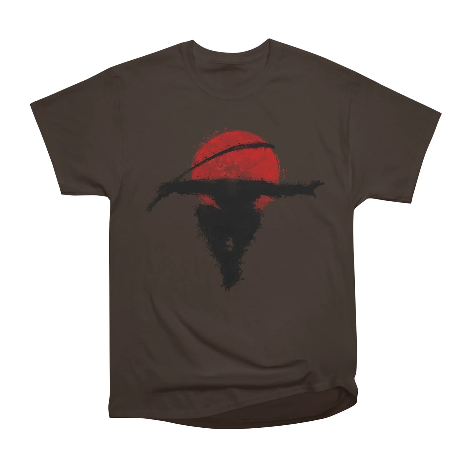 Ninja and red moon