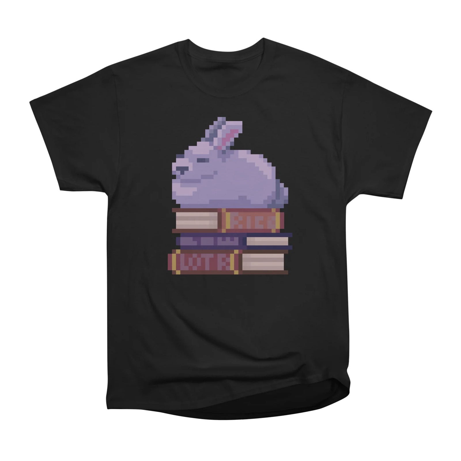 bunny bookpile