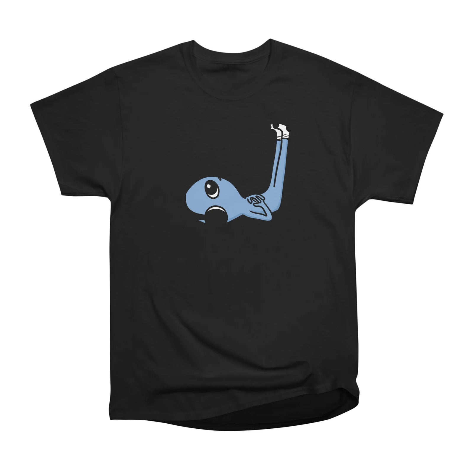 CENTERED HEADPHONES LIMB ELEVATION BEING - BLUE