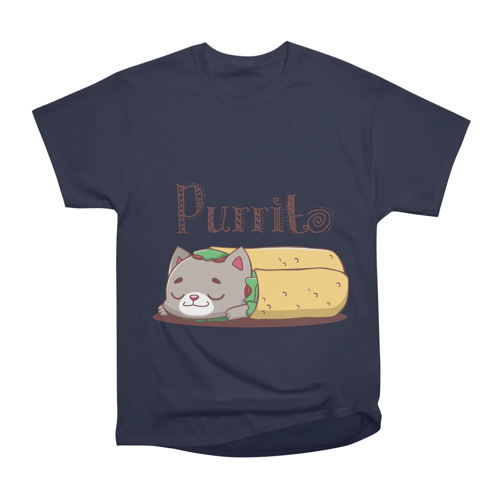 Purrito pun design