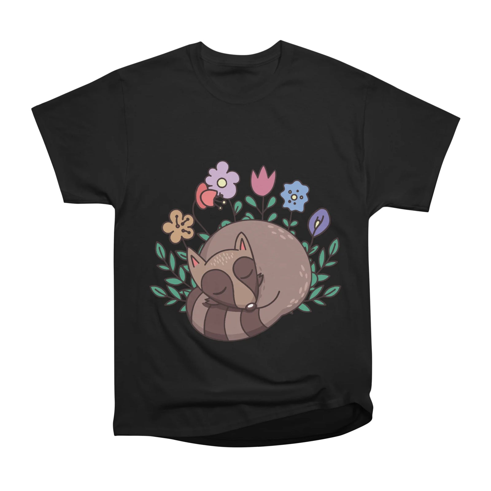 Sleeping raccoon