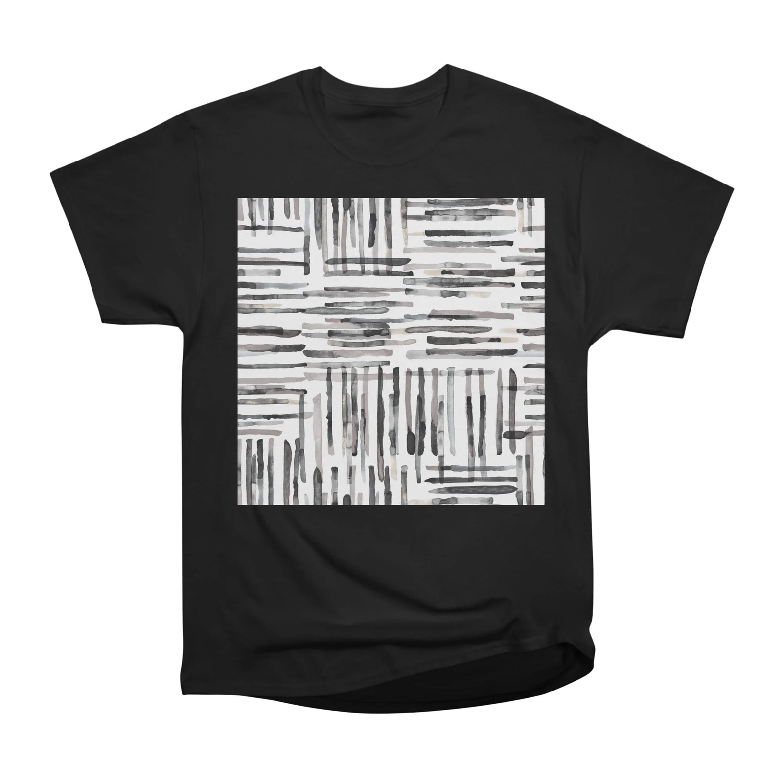 Hand Painted Geometric Stripes