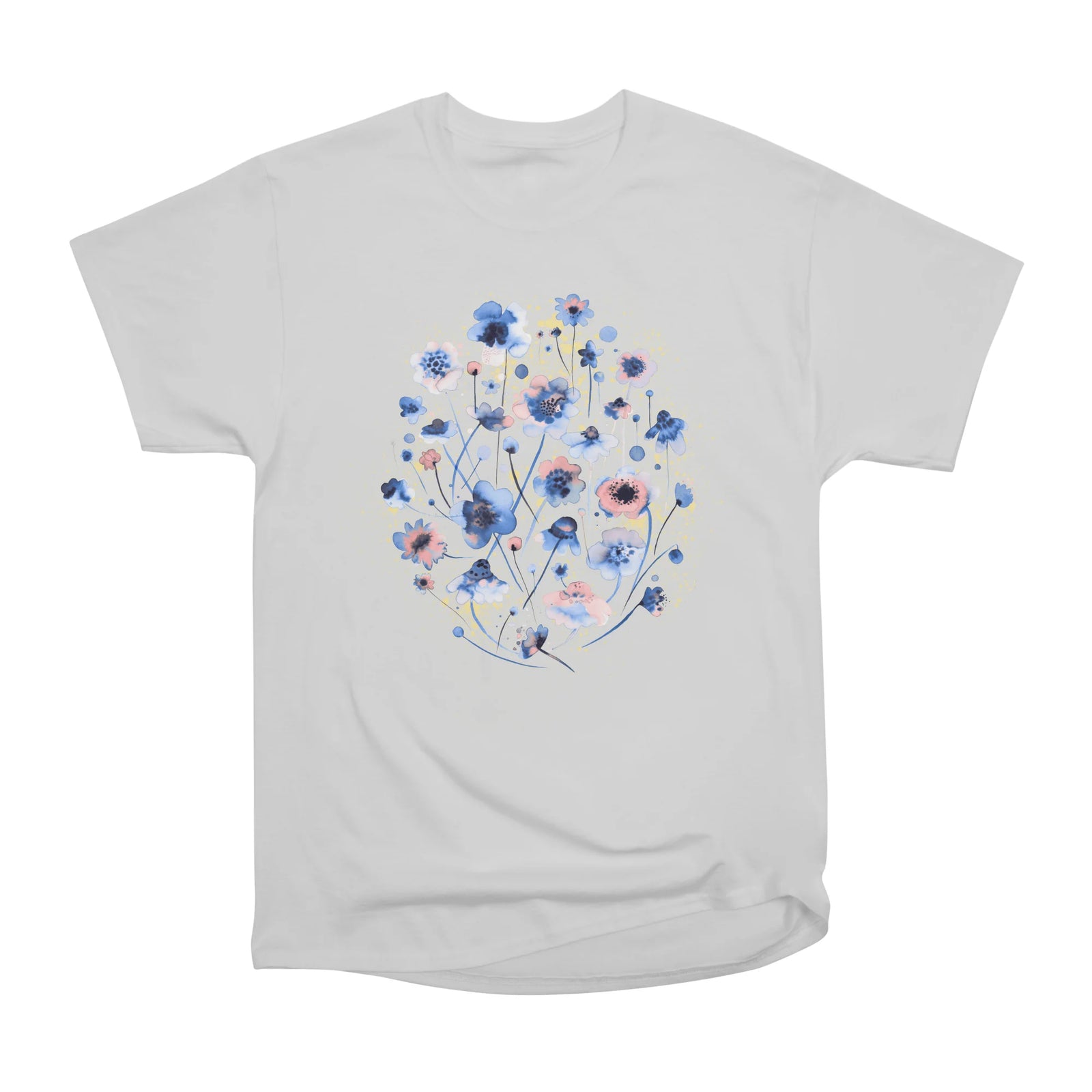 Ink Flowers Blue Gradation