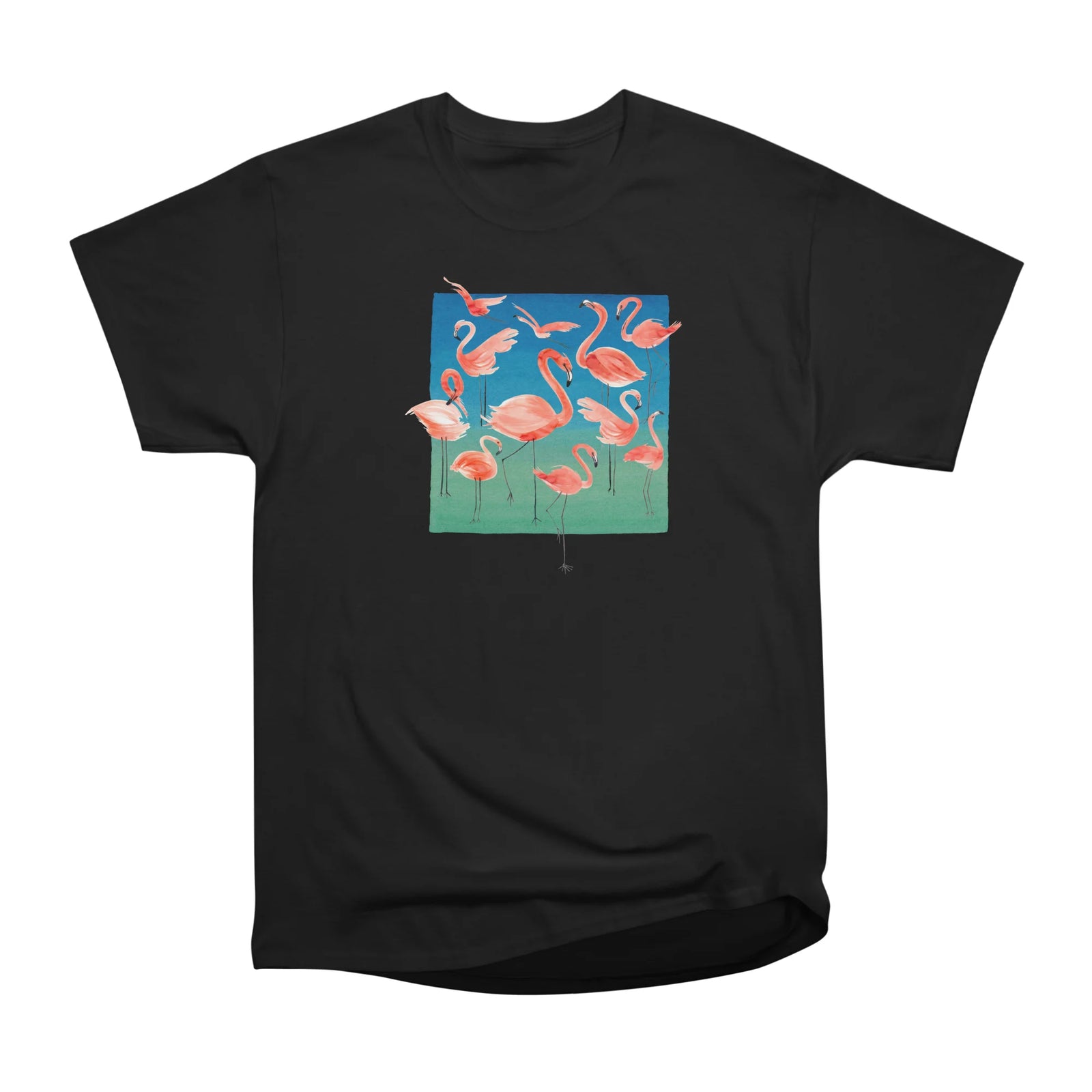 Tropical Pink Flamingos