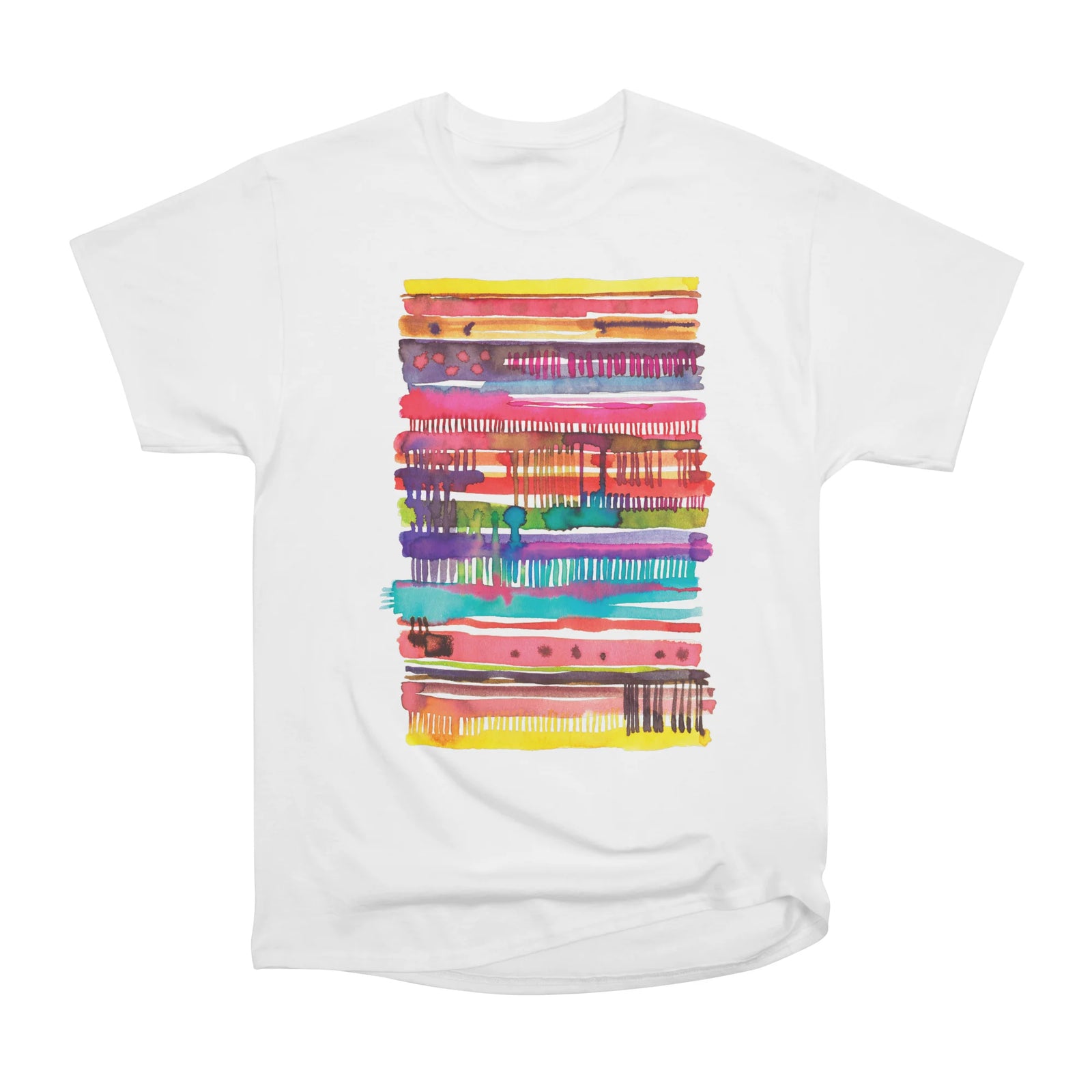 Watercolor Irregular Stripes
