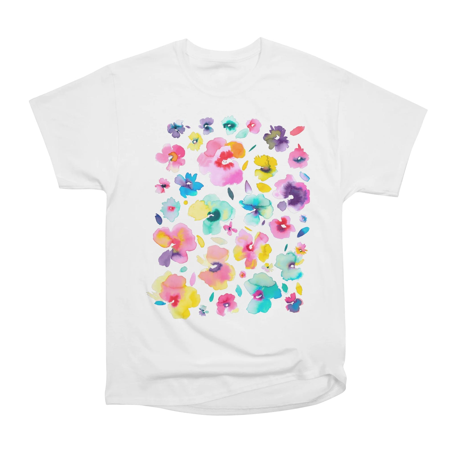Watercolor Tropical Flowers