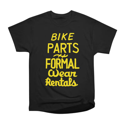 NOLA 'Nacular Bike Parts Formal Wear Rentals hand-painted sign by Lester Carey