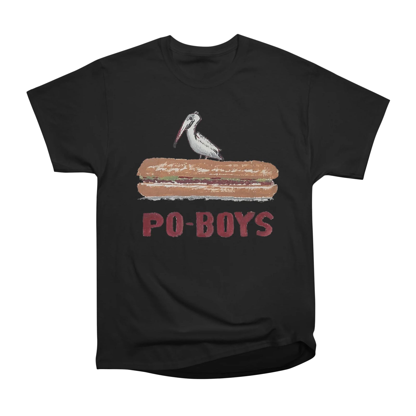 NOLA 'Nacular Poboys Pelican on a Poboy sign Lester Carey