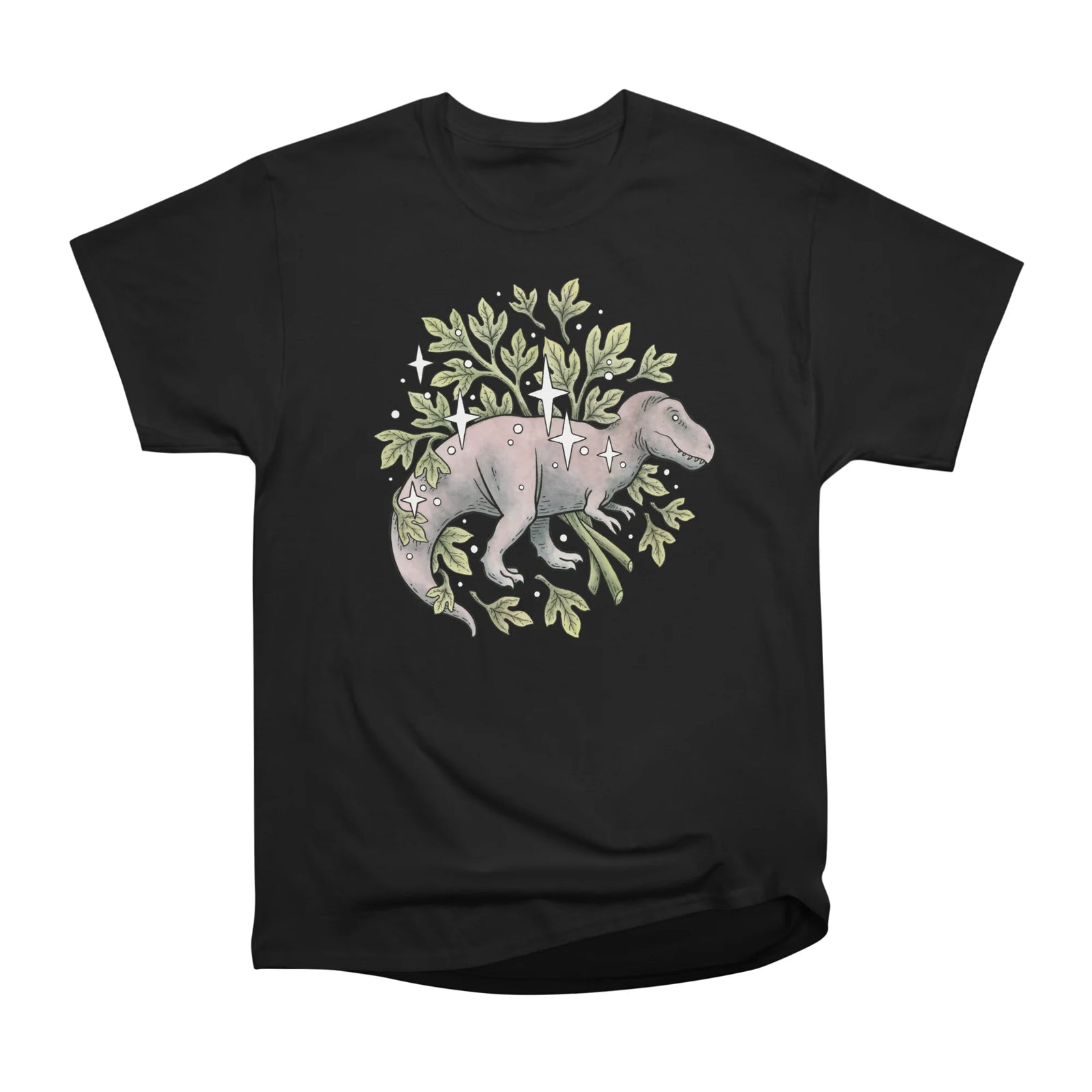 Tyrannosaurus + Sassafras | Dinosaur Botanical Art