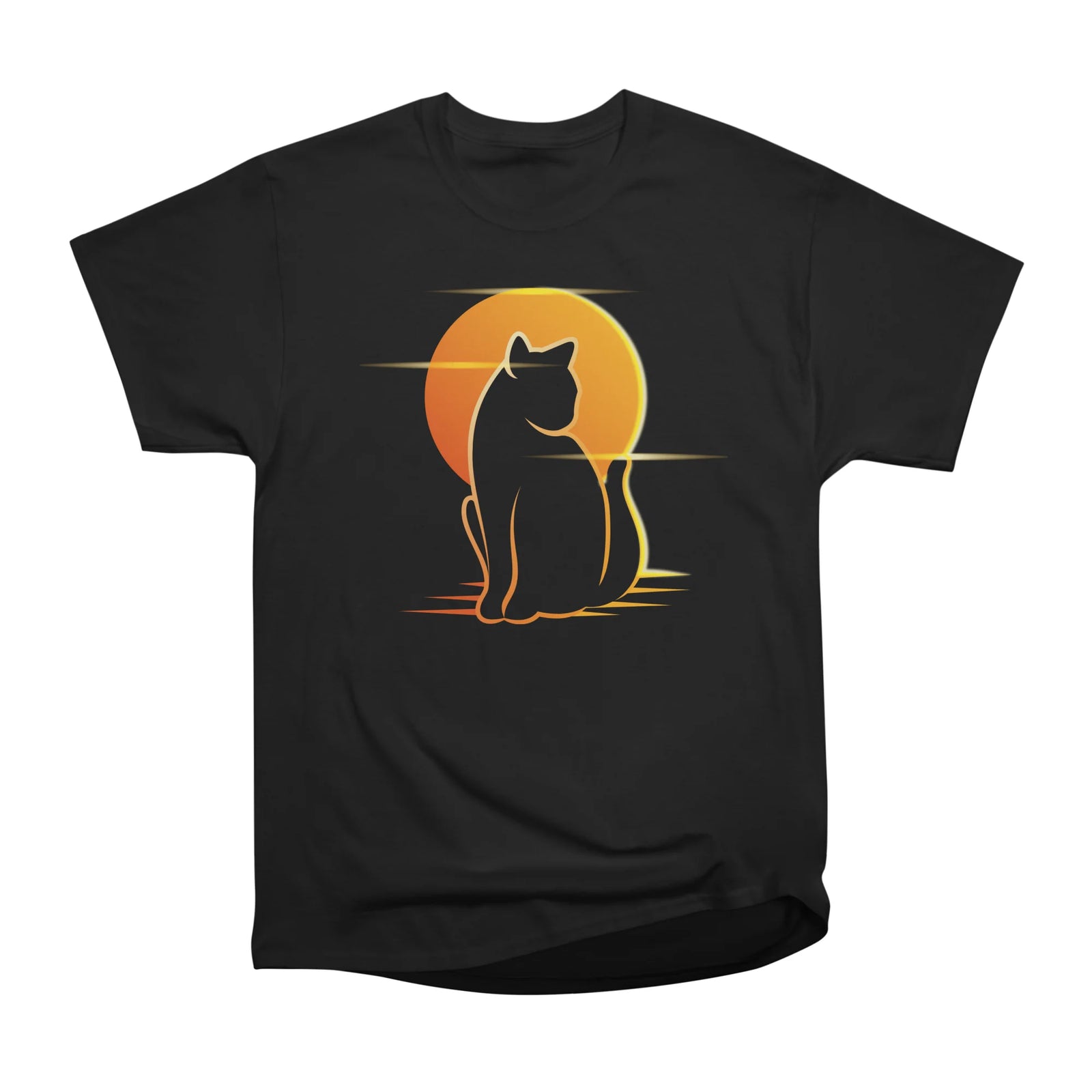 sunset cat