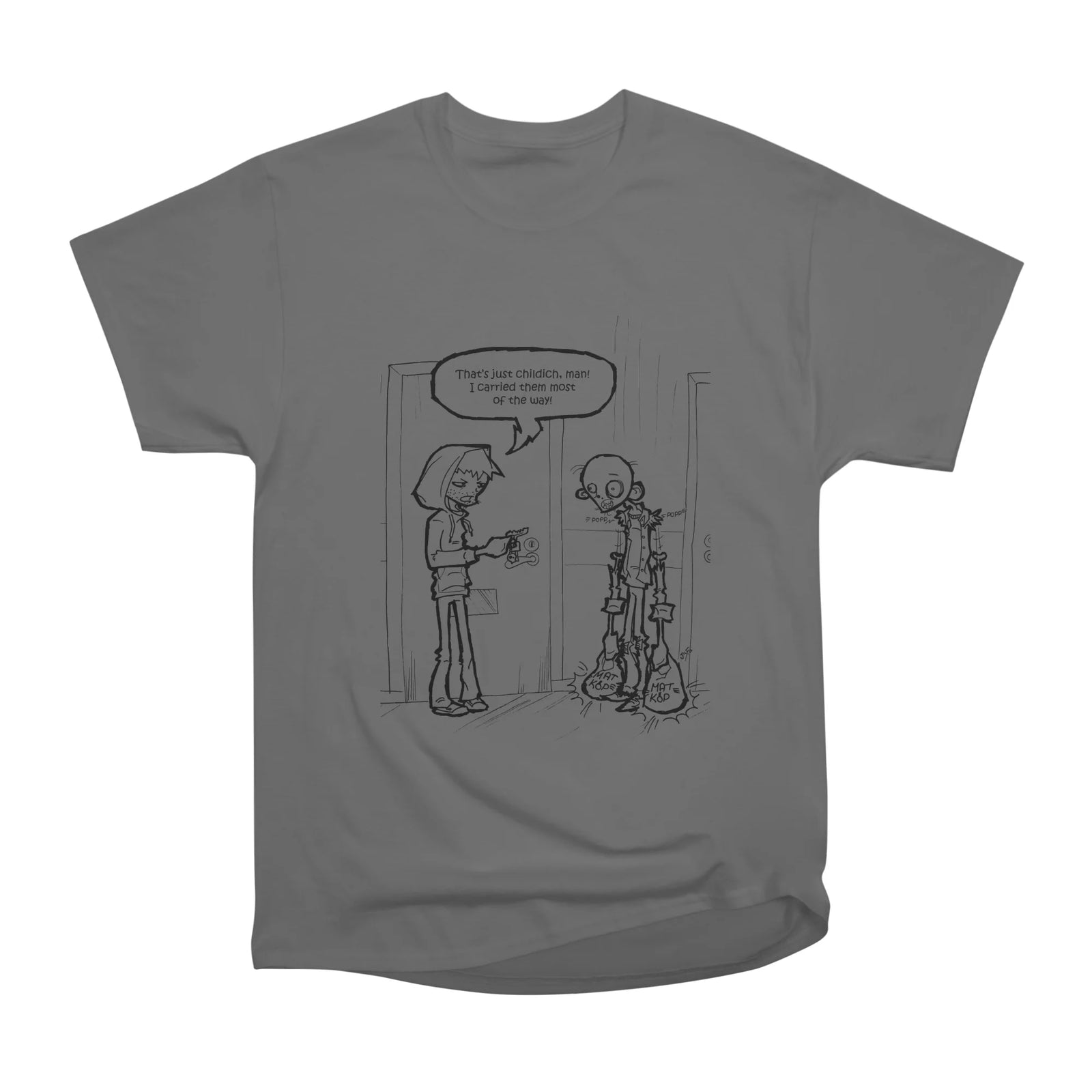 Necromania; Zombie don't want to carry the shopping bags