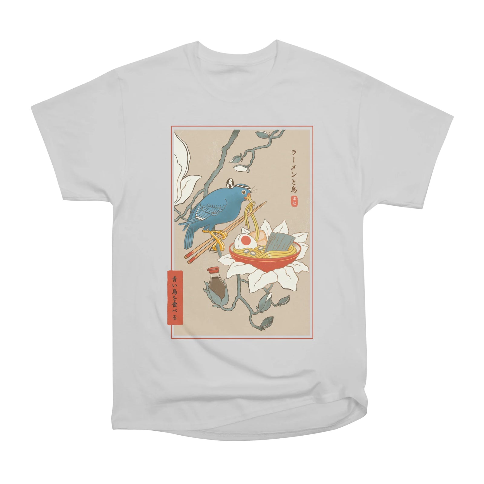 Bird and Ramen Ukiyo-E