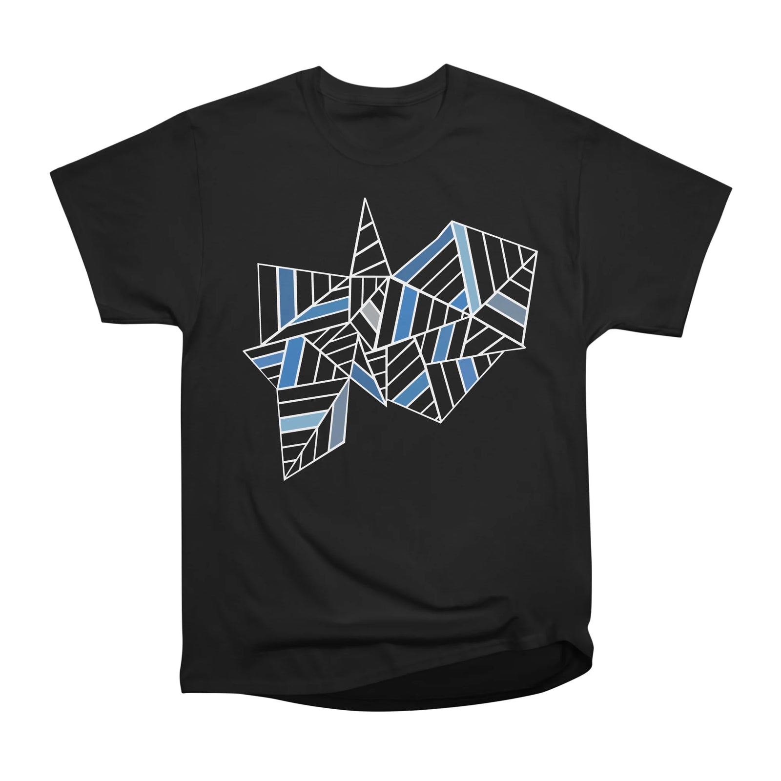 Abstract Lines Black and Blues