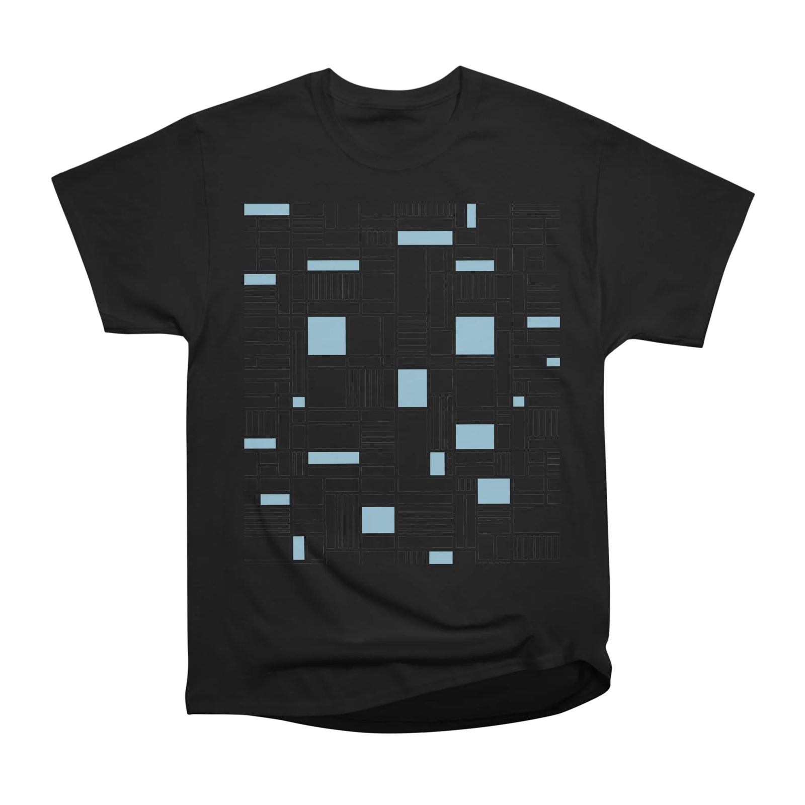 Map Lines Blue