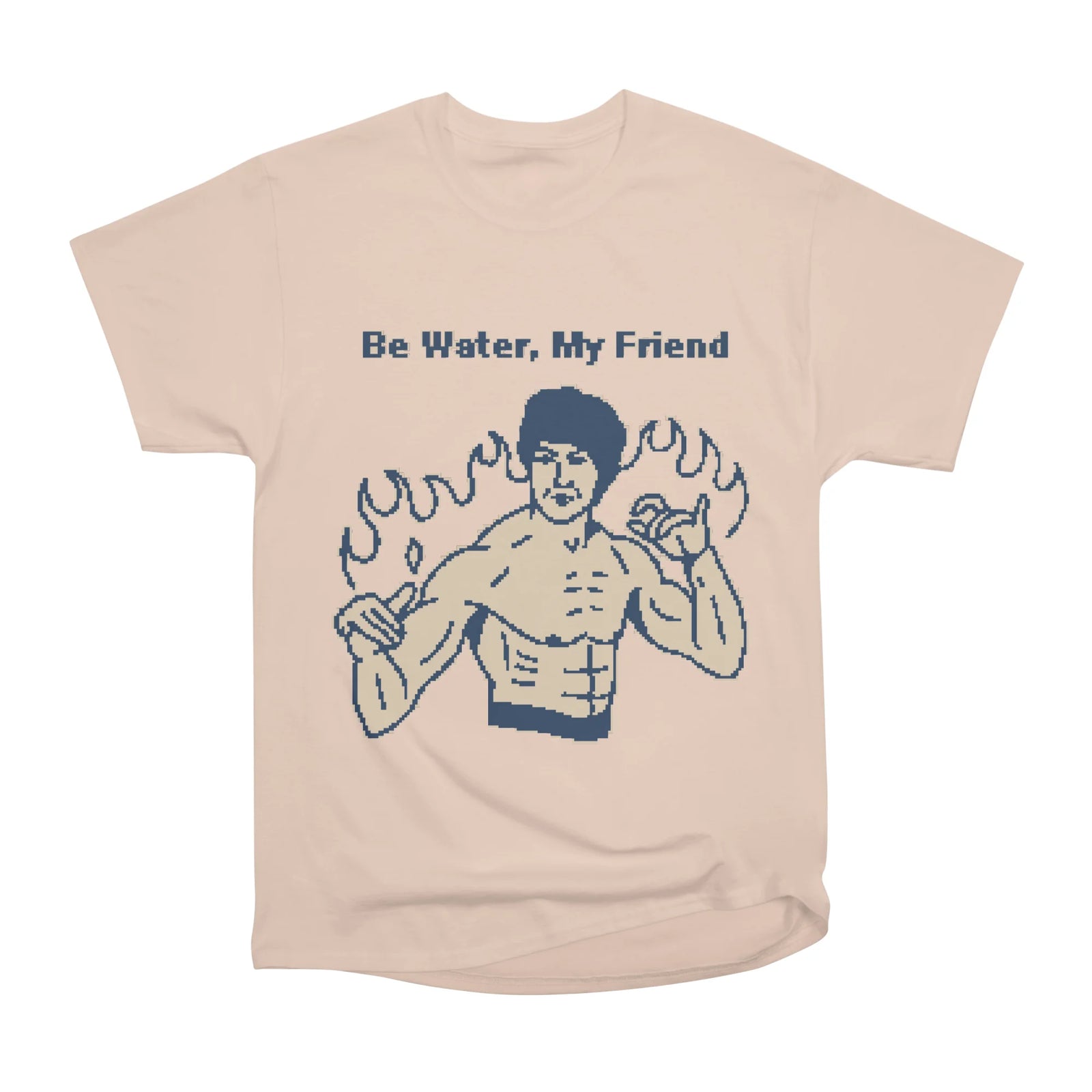Be Water, My Friend - 1bit Pixel Art