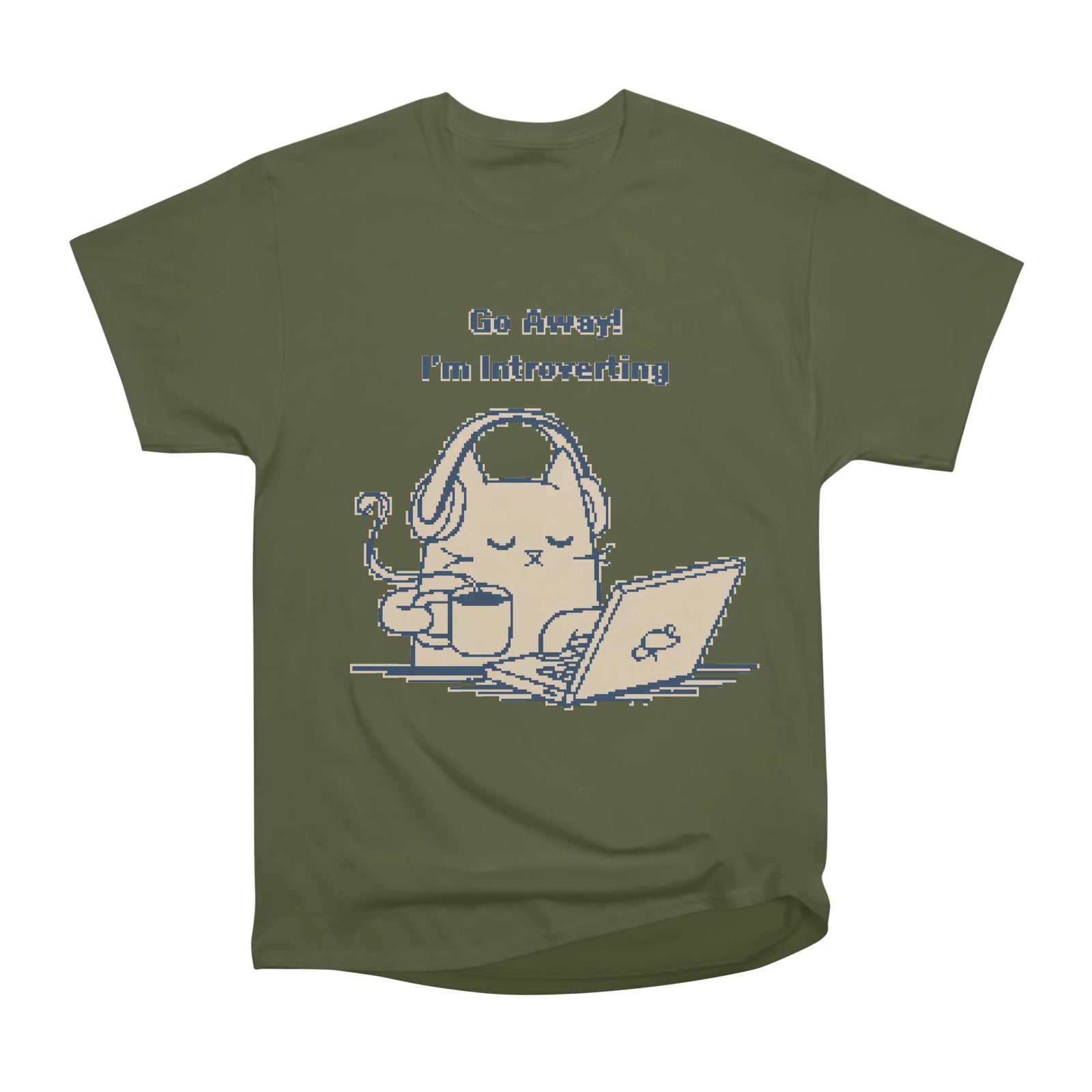 Go Away, I'm Introverting - 1Bit Pixelart