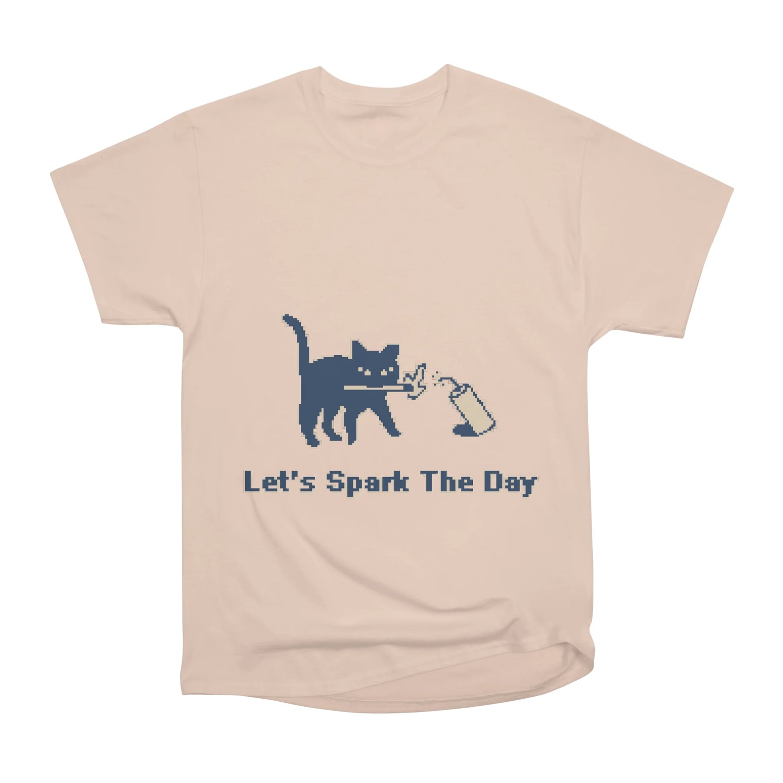 Let's Spark The Day - 1bit Pixel Art