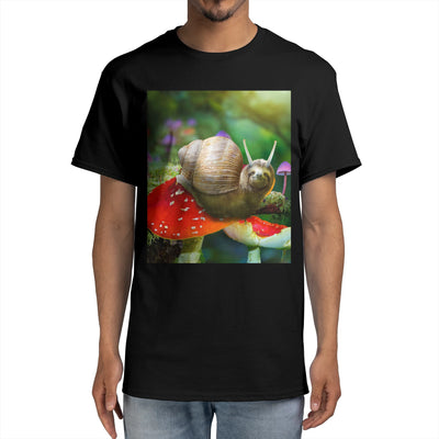 Sloth Snail On Mushroom