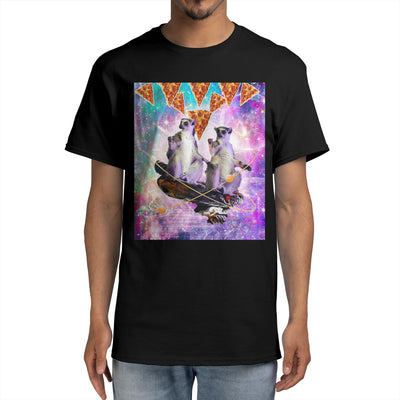 Space Galaxy Lemur - Rave Lemurs With Pizza