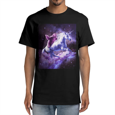 Space Sloth Riding On Unicorn