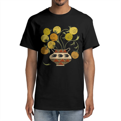 Yellow Flowers In Bird Vase