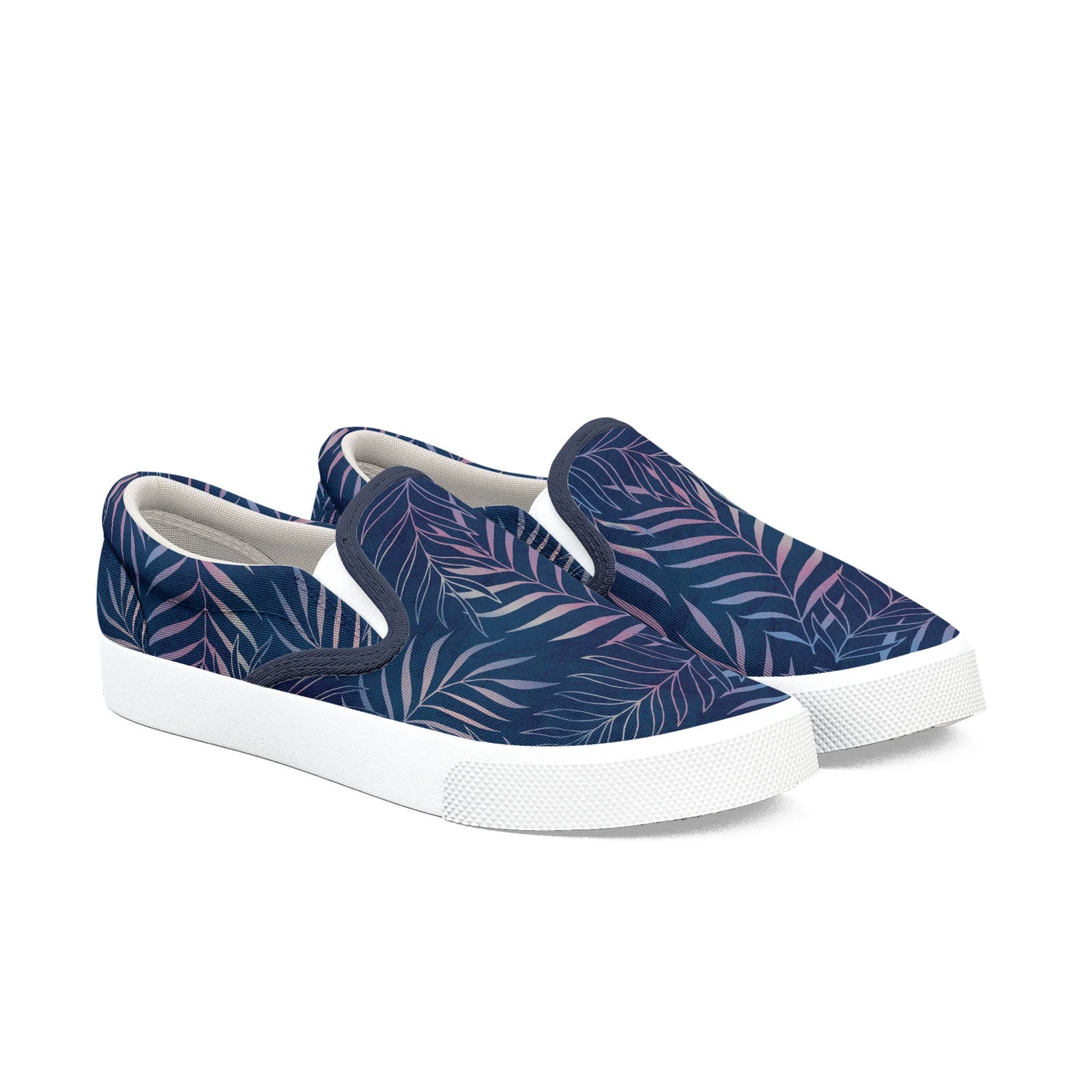 Navy/Rose Foliage