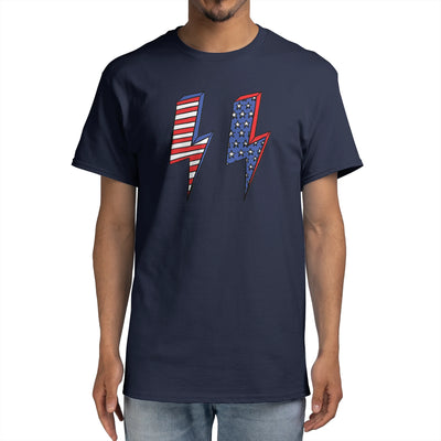 Red White and True Lighting bolts