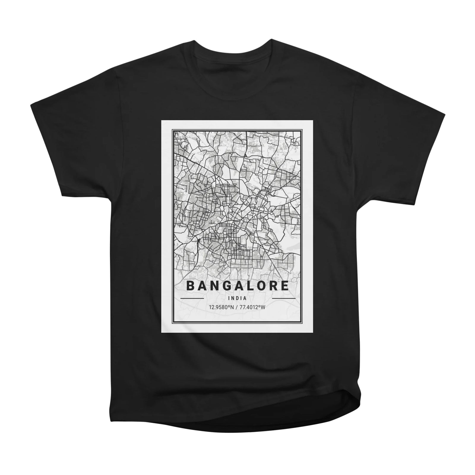 Bangalore Light City Map