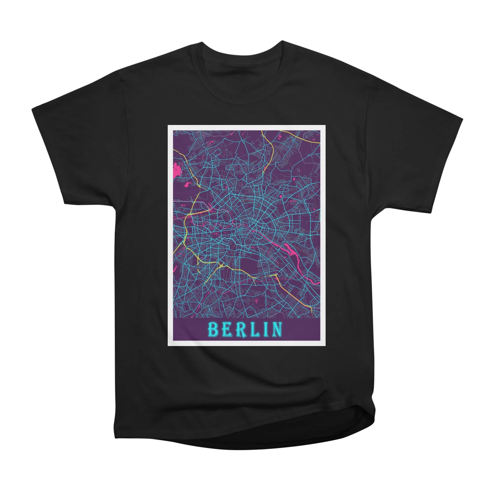 Berlin - Germary Neon City Map