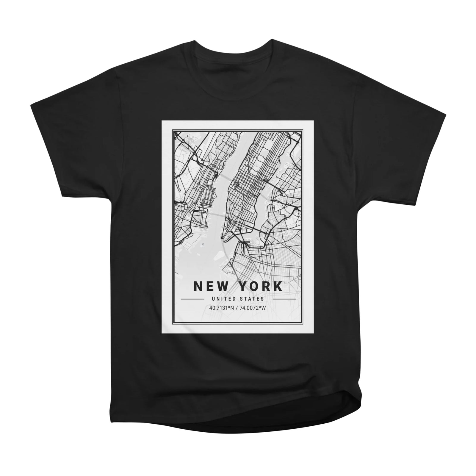 New York Light City Map