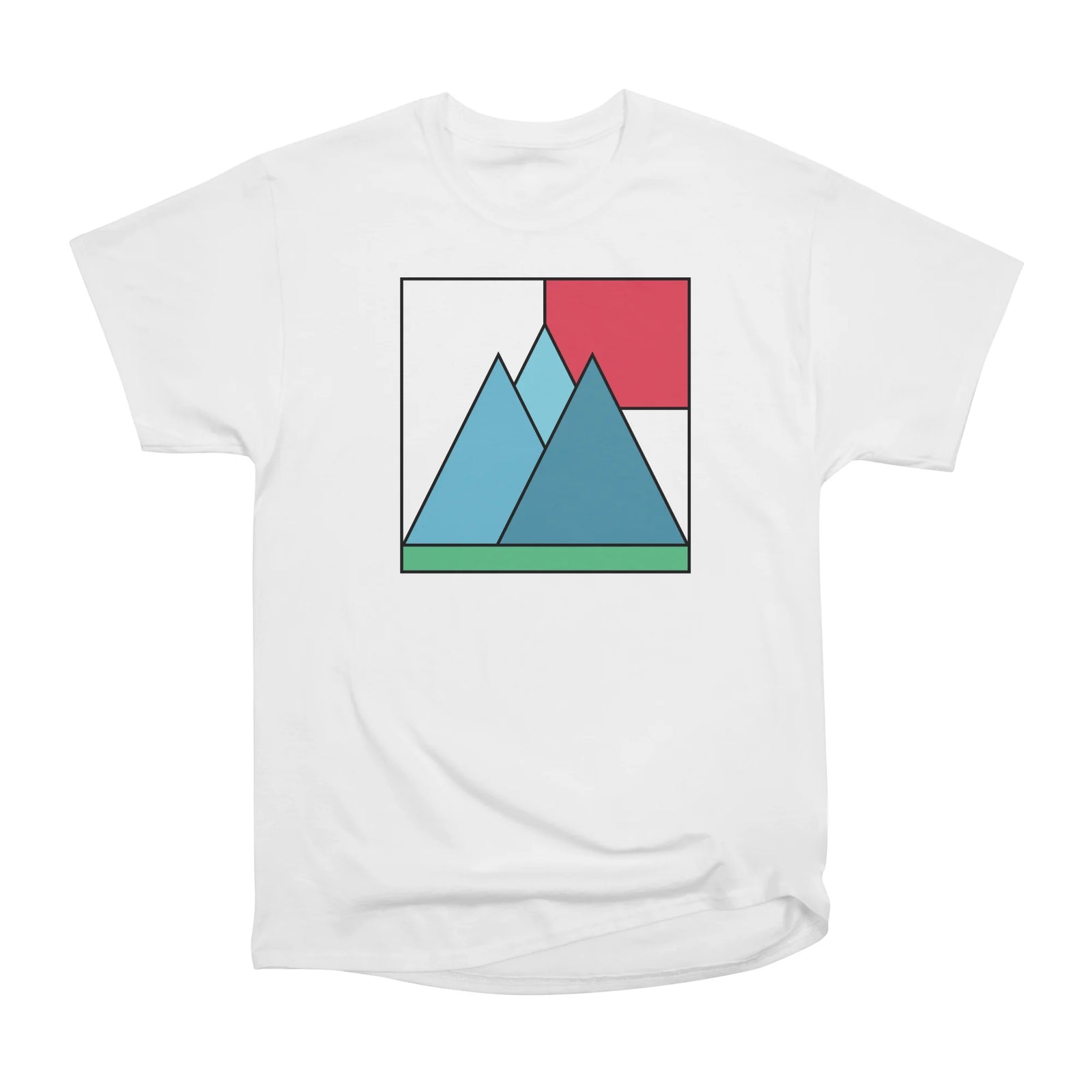Simply mountains minimalistic nature design