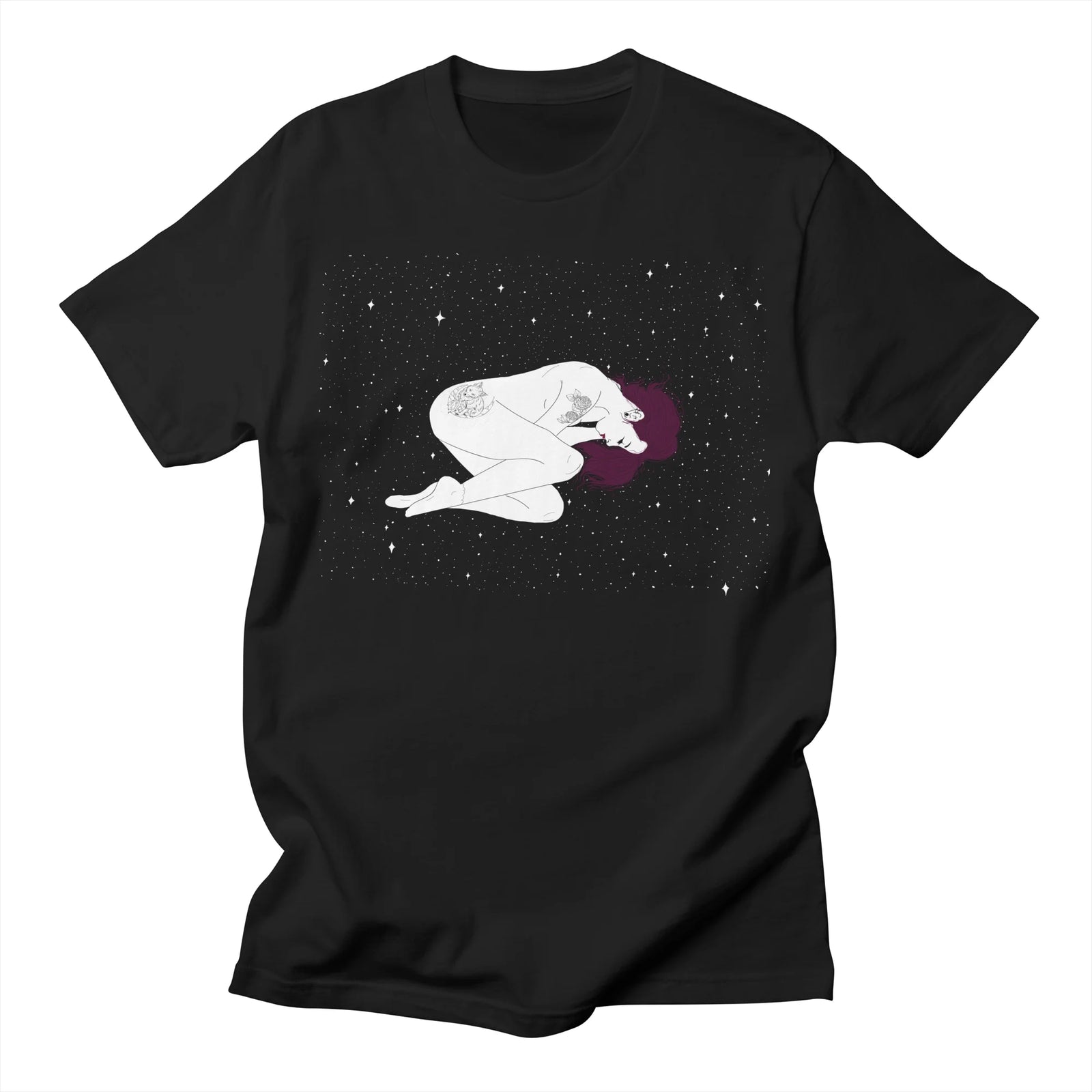 Floating in space