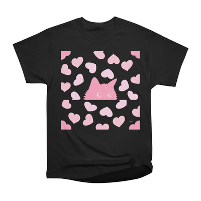 Pinky Cat and Hearts