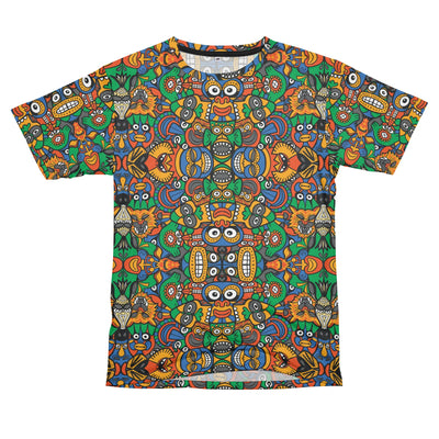 All African fantasy in a single pattern design