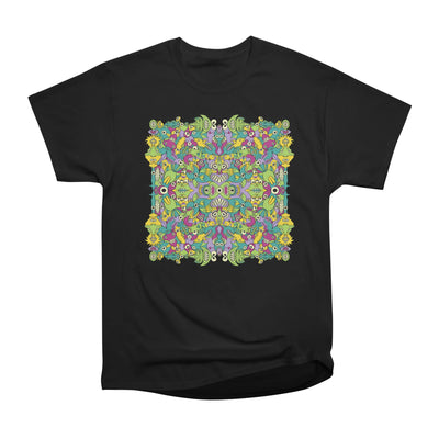 Odd creatures having fun by replicating in a seamless pattern design