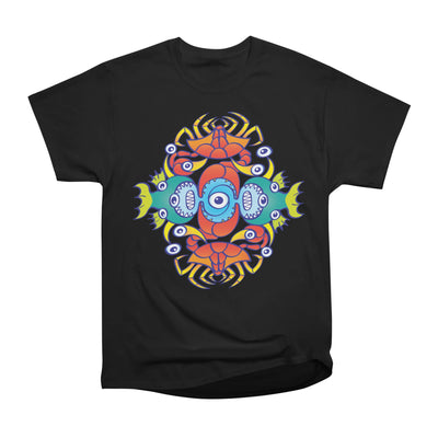 Terrific crabs, fish and octopuses for a summer pattern design